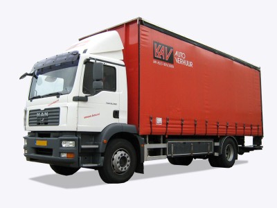 KAV vrachtwagen met schuifzeil 44m